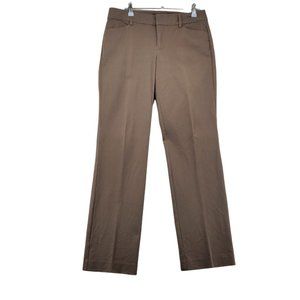Eddie Bauer Pants Women's Casual Stretch Chinos Slant Pockets Brown 4P